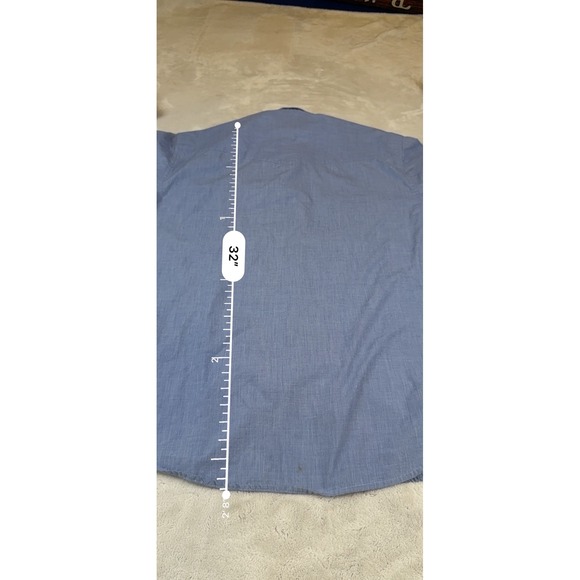 Resistol Mens Blue Long Sleeve Western Snap Button Shirt Size Large - Picture 7 of 7